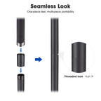 Yescom Shade Sail Posts (Pole, Base, D-Ring Clamp)