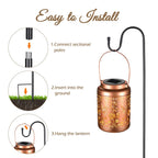 Yescom Outdoor Solar Lanterns Waterproof 2ct/pk