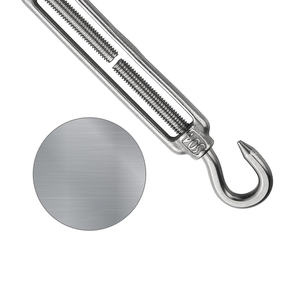 Yescom 2.5mm T304 Stainless Steel Wire Rope w Fasteners, 7x7, 240' - (4x)60'