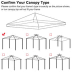 Yescom 10' x 10' Universal Gazebo Canopy Replacement Top