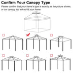 Yescom 10' x 10' Ivory Canopy Replacement Top with Net