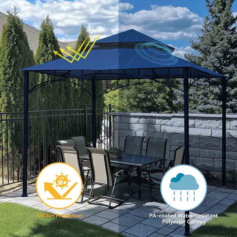 Yescom 10'x10' Gazebo Canopy Replacement Top for Summer Veranda