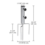 Yescom Pool Patio Umbrella Clamp 1 1/2" Holds Pole D7/8" to D1 1/4"