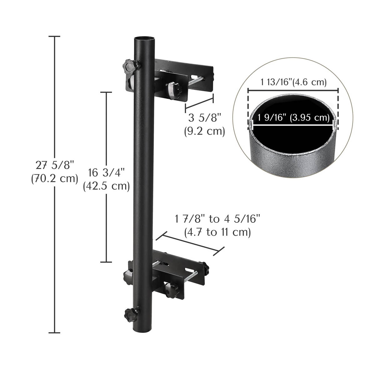 Yescom Umbrella Holder for Deck Railing/Post - Pole D1 9/16"