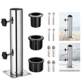 Yescom Stainless Steel Umbrella Mount to Deck/Dock/Concrete for 2 1/8"