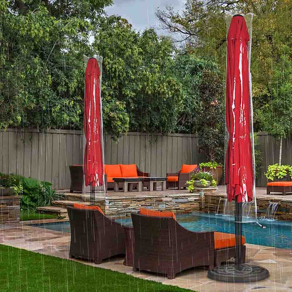 Yescom Waterproof PVC Patio Outdoor Umbrella Cover Bag 8-9ft
