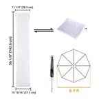 Yescom Waterproof PVC Patio Outdoor Umbrella Cover Bag 8-9ft
