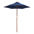 Yescom 7ft Patio Wood Market Umbrella 6-Rib for Golf Courses/Country Clubs
