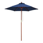 Yescom 7ft Patio Wood Market Umbrella 6-Rib for Golf Courses/Country Clubs