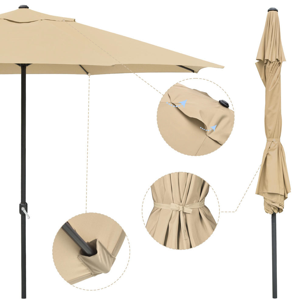 Yescom 13ft Outdoor Patio Market Garden Table Umbrella