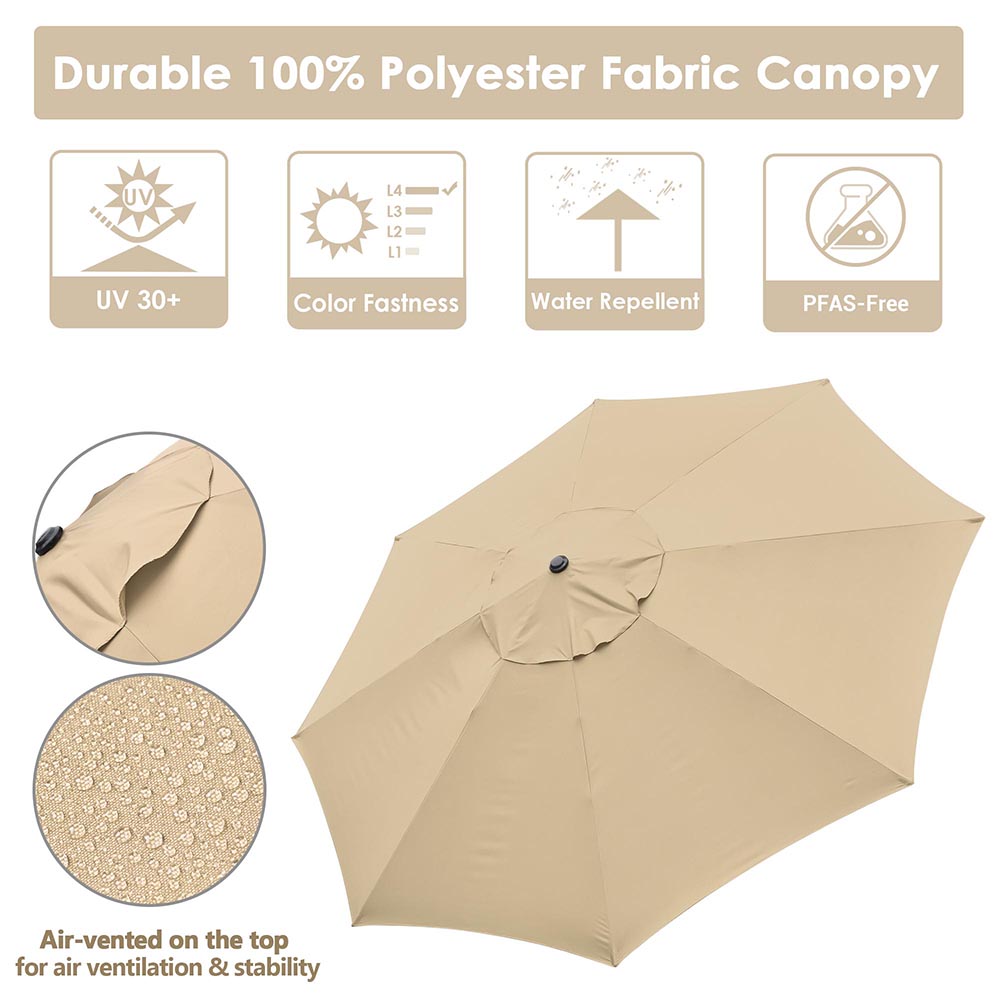 Yescom 13ft Outdoor Patio Market Garden Table Umbrella