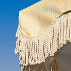 Yescom 6ft Fringe Patio Beach Umbrella with Corkscrew Anchor