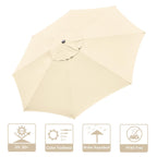 Yescom 13' Outdoor Market Umbrella Replacement Canopy 8-Rib