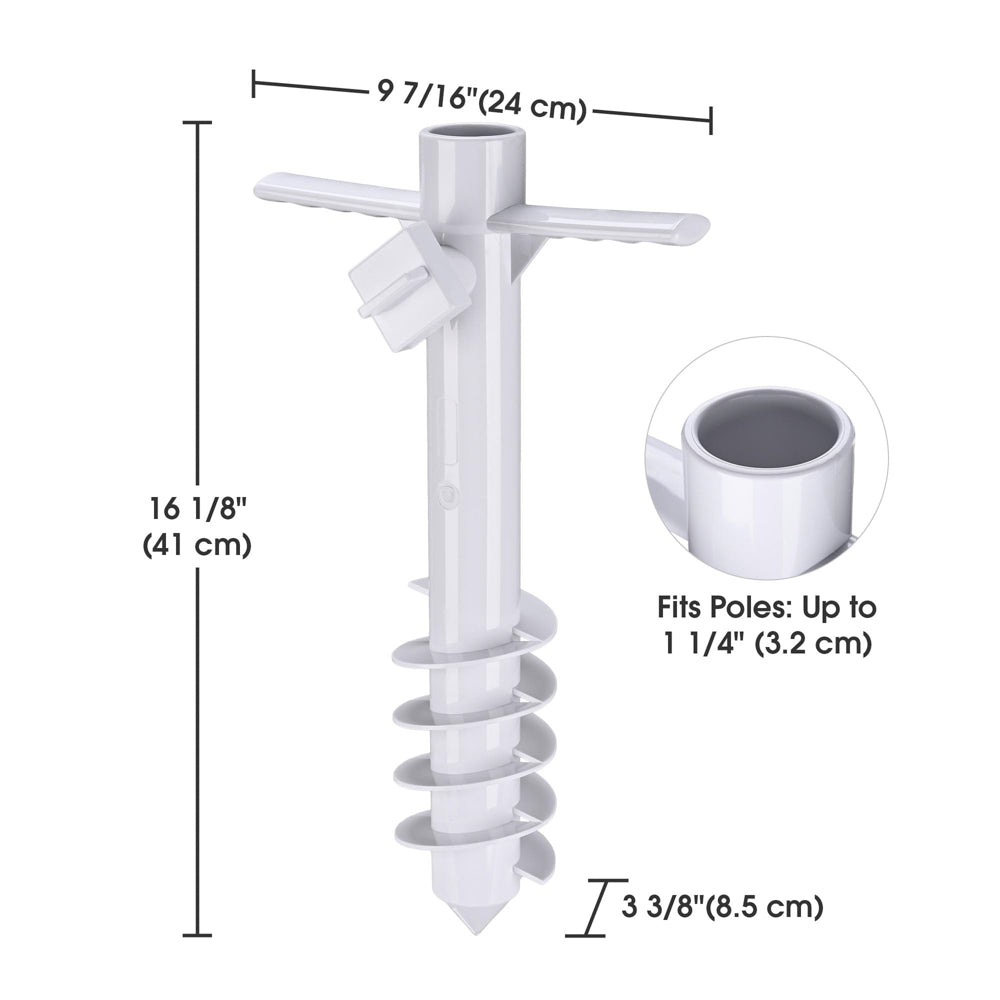 Yescom Beach Umbrella Anchor for Poles D1 1/4"
