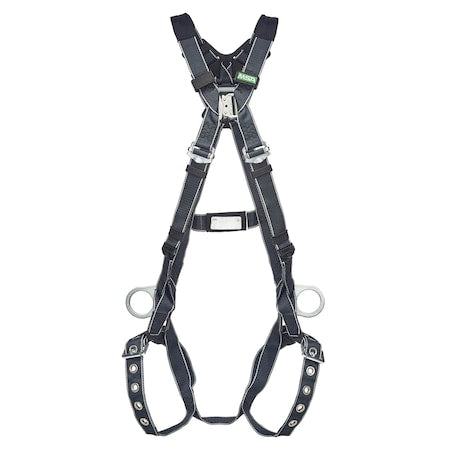 V-Form Fall Protection Harness, XS, 400 lb, Quick-Connect Chest/ Tongue Leg Straps