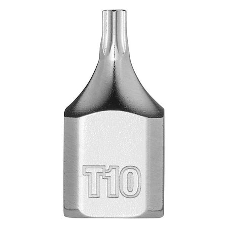 Bit Socket,1/4" Drive,Chrome,S2 Steel