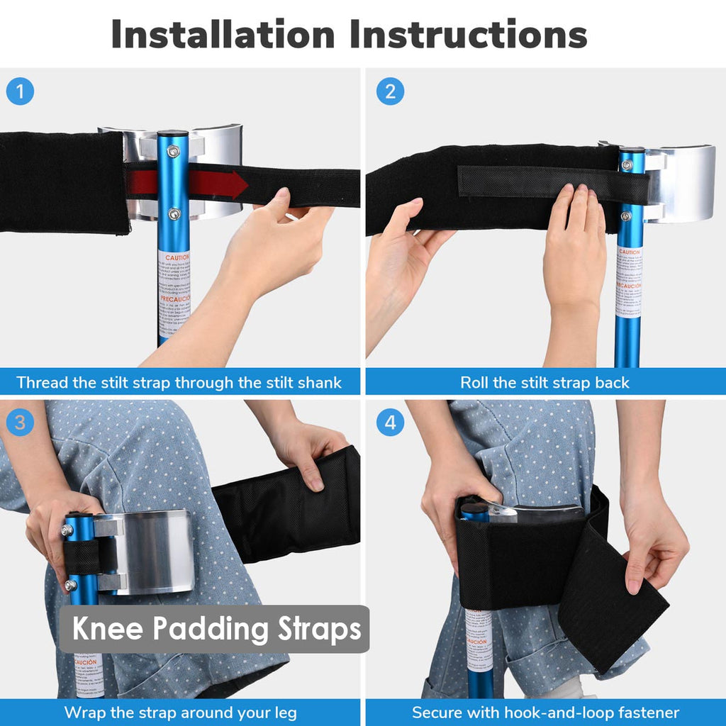 Yescom Drywall Stilts Comfort Straps Leg Bands 2ct/Pack