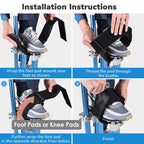 Yescom Drywall Stilts Comfort Straps Leg Bands 2ct/Pack