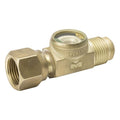 Sight Glass, 5/8 in, Flare, Brass