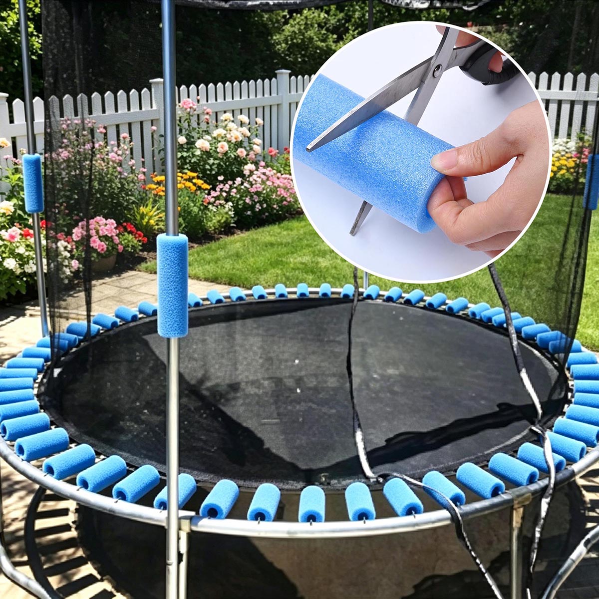 Yescom 12 Pack 37" Trampoline Pole Foam Sleeves - Fits 1.26" Pole