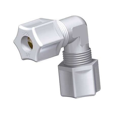 Union Compression Elbow,White,PK5