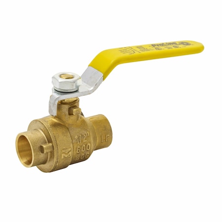 Manual 2-Way Ball Valve,Sweat,Brass