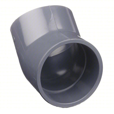 CPVC Elbow, 45 Degrees, Schedule 80, 6" Pipe Size, Socket x Socket