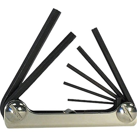 7 Piece Metric Fold-Up Hex Key Set, 21171