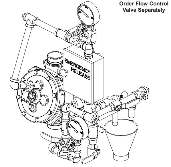 Tr 6" Conventional Flow Control Valve Viking Brass Fixture