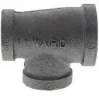 6" X 5" Black Cast Iron Flanged Reducer for Fire Systems