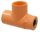 1" X 1/2" X 1" CPVC Tee With Metal Insert
