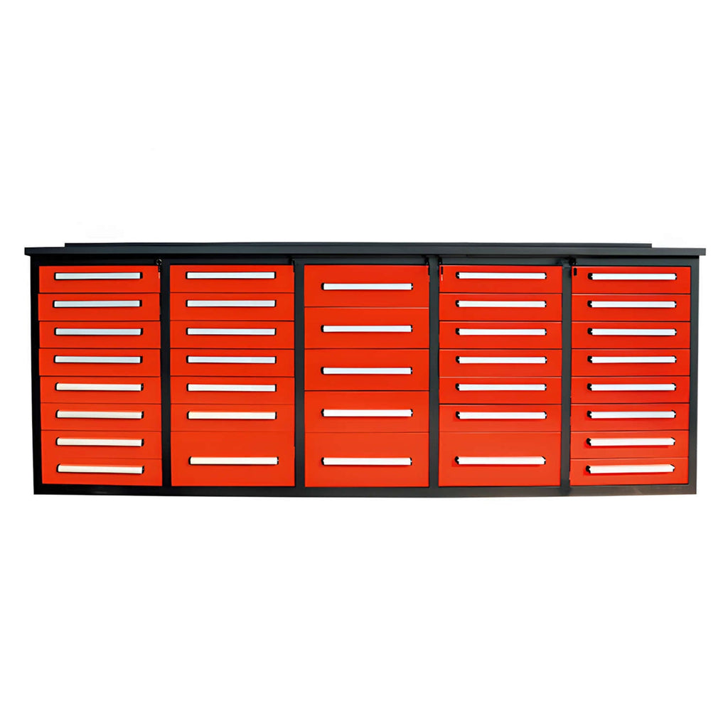 10ft Workbench Storage Cabinet with 35 Drawers