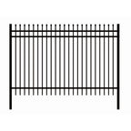 10x7 ft Steel Fence with 3 Rails, 30 Panels
