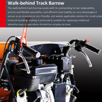 1100lbs Capacity 10HP Gas Powered Track Mini Dumper