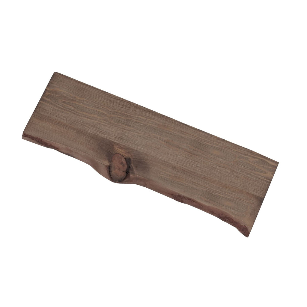 RESTORE Trail Brown 24 in. Live Edge Wood Shelf (Wood Only)