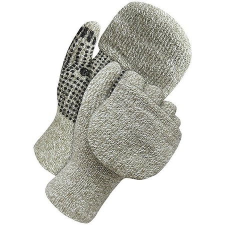 Cold Weather Mittens, PVC Dotted Palm, Gray, XL