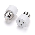 Yescom Light Bulb Plug Adapter Convert E26/E27 to 2/3-Prong Outlet 2ct/pk