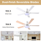 Yescom 52" Ceiling Fan w/ Light Remote 3-Blade