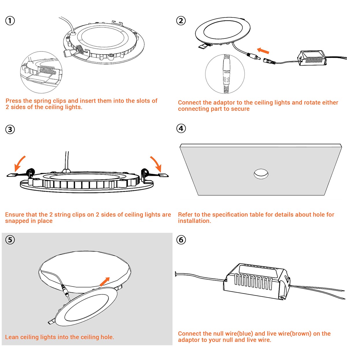 Yescom 18W LED Canless Light Recessed Ceiling Light w/ Driver 1440LM
