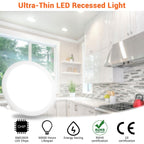 Yescom 18W LED Canless Light Recessed Ceiling Light w/ Driver 1440LM