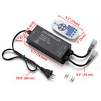 Yescom 110V LED Controller & RF Remote for Neon Rope Light 2700K