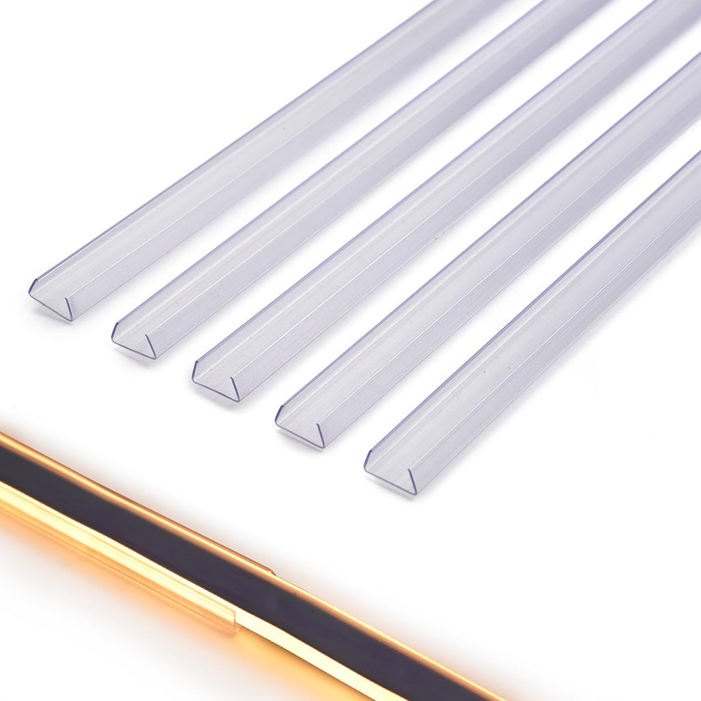 Yescom 3ft 9/16in. Plastic U-Channels Set(5) - For 2700K Neon Rope Lights