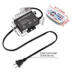 Yescom 110V LED Controller & RF Remote for Neon Rope Light RGBW