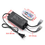 Yescom 110V LED Controller & RF Remote for Neon Rope Light RGBW