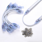 Yescom LED Neon Splice Kit 4-Wire Connectors & Pins 10-Set 18x8mm