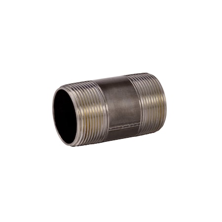 1-1/2" x 3" Black Pipe Nipple Sch 40 PK25