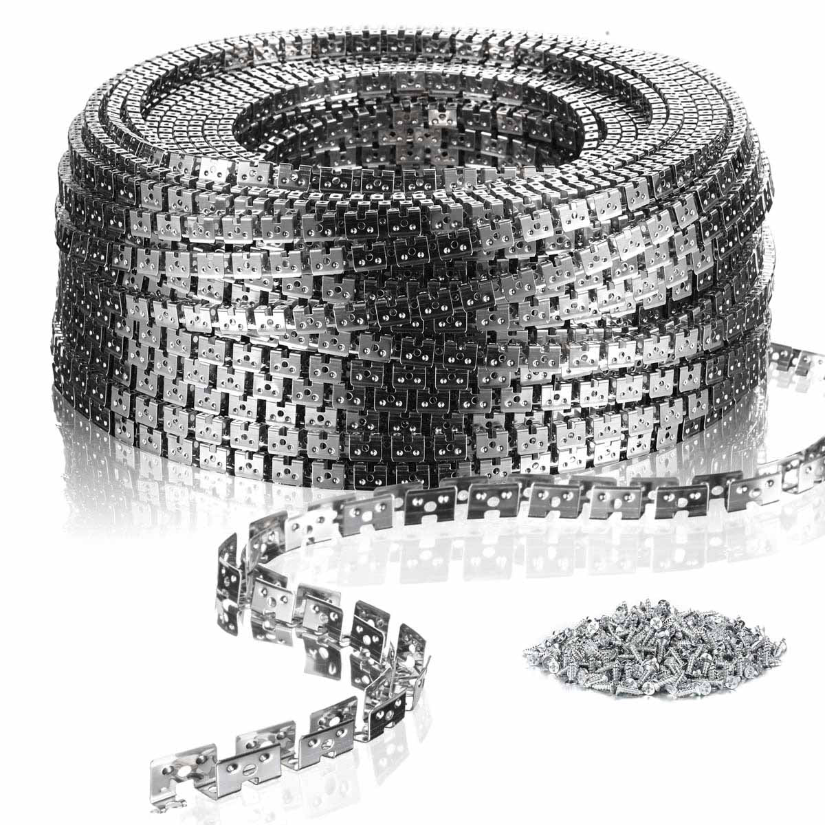 Yescom 328ft 8x11mm Stainless Steel Flexible Clip Channel - For RGBW Neon