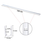 Yescom Aluminium LED Channel Track 6x10mm for 2700K Neon Rope Light