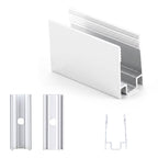 Yescom Aluminium LED Channel Track 8x12mm for RGB Neon Rope Light