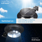 Yescom Dusk to Dawn Solar Light Wall Gutter Mounted 4ct/Pack